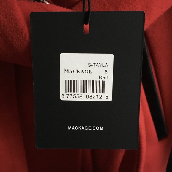 Mackage S-Tayla Red Wool Coat - Picture 13 of 13